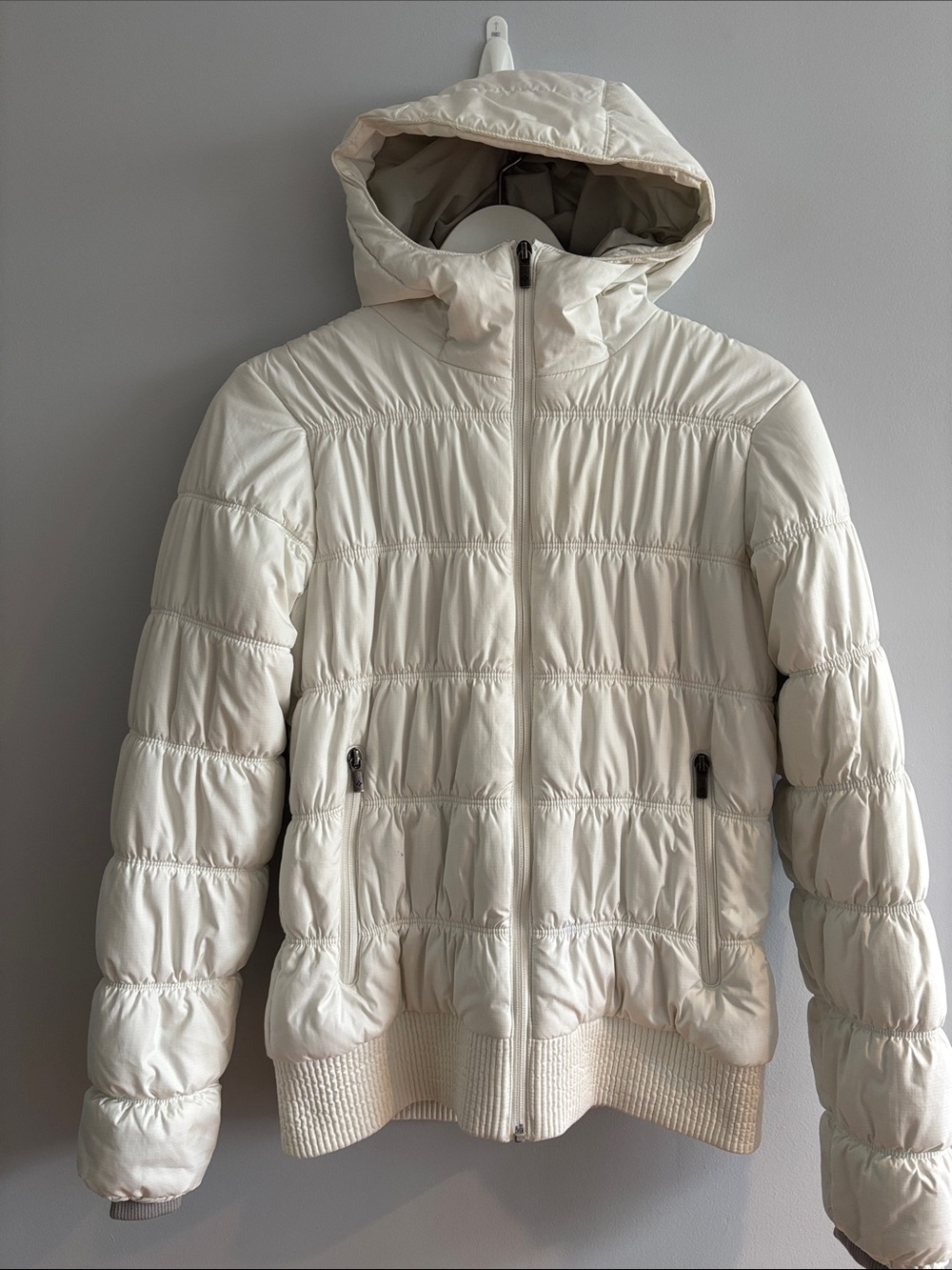 Columbia Omni-Heat Jacket in White with Red Logo